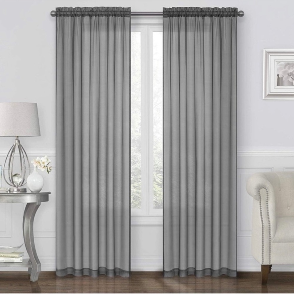 Sheer Curtain Panels 🆕 1 Pair of Sheers 54”Wx85”L Two Panels NWOT